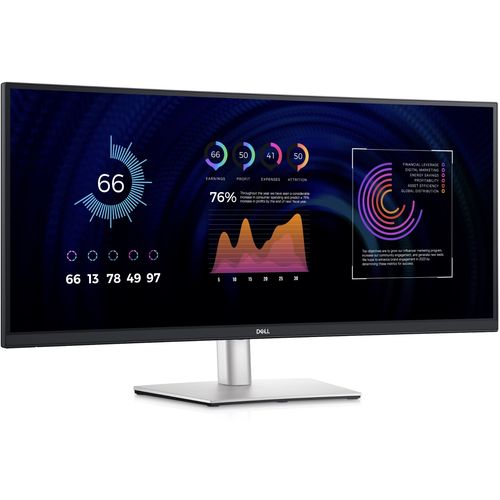 Monitor Dell 34" P3424WE, IPS, QHD, DP, HDMI, USB-C, zakrivljeni slika 1