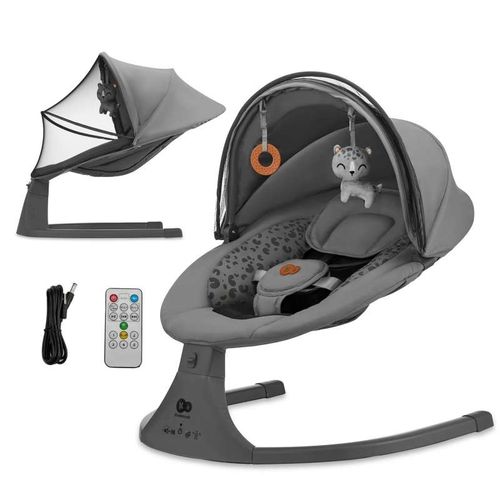 Kinderkraft Stolica Za Ljuljanje Lumi 2 Dark Gray slika 6