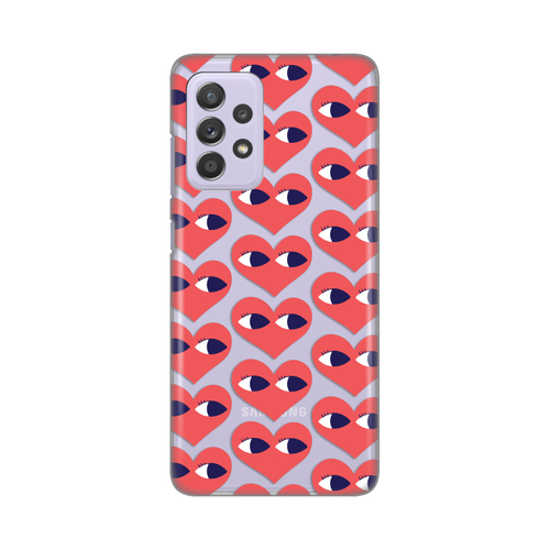 Torbica Silikonska Print Skin za Samsung A525F/A526B/A528B Galaxy A52 4G/A52 5G/A52s 5G Eye Heart Pattern slika 1