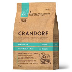 Grandorf Dog Adult Medium &amp; Maxi 4 Vrste Mesa 3kg