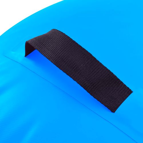 Gimnastički valjak na napuhavanje s crpkom 120x90 cm PVC plavi slika 31