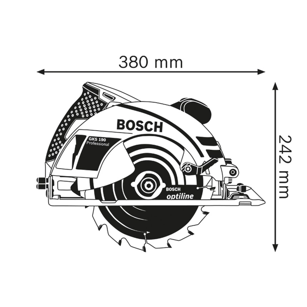 BOSCH Kružna pila GKS 190 Professional slika 2