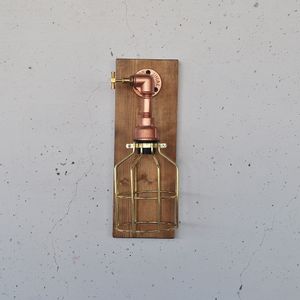 Pp170 Wooden
Rose Gold Wall Lamp