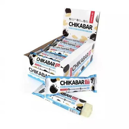 CHIKALAB Chikabar Preliveni proteinski bar sa punjenjem Crunchy Cookies 60g slika 2