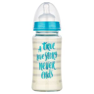 BABY NOVA Staklena flašica za bebu 0m+ 230ml, Plava
