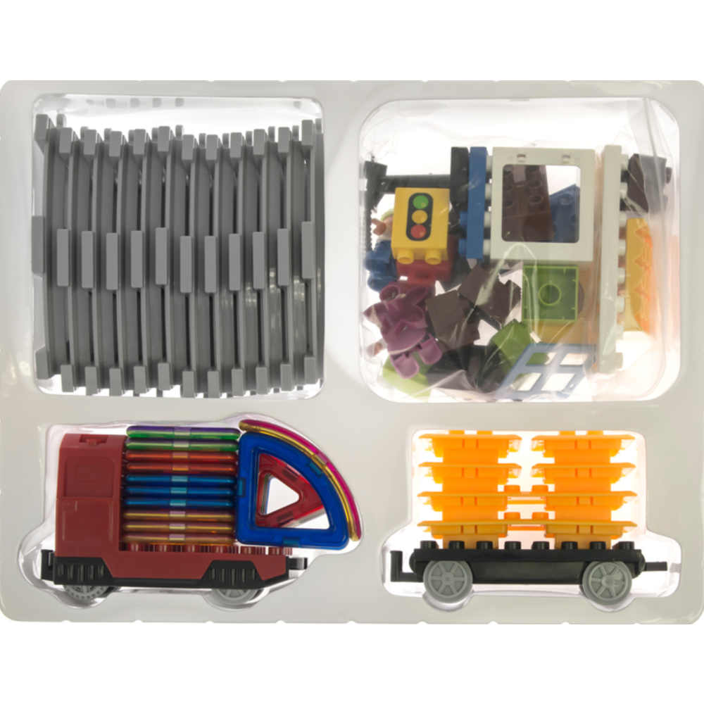 Magplayer Magnetne pločice za slaganje Train Magnetic Blocks 68kom slika 7