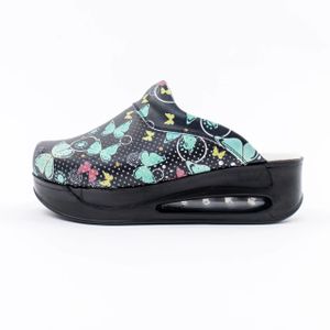 Dr. Mitra Air Max Ortopedske klompe Butterflys - Crne