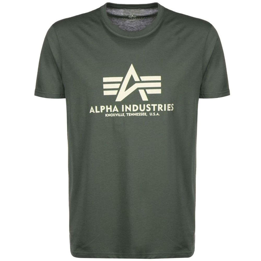 Alpha Industries Muška majica kratkih rukava Basic, Zelena slika 3