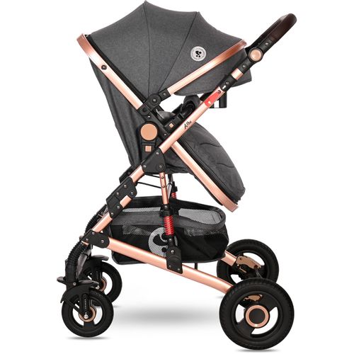 LORELLI ALBA PREMIUM Kolica 3u1 Set Luxe Black: Košara + Autosjedalica + Zimska Navlaka (0mj+) - (do 15kg/96cm) slika 7