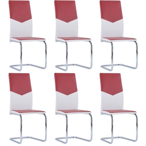 Konzolne blagovaonske stolice od umjetne kože 6 kom boja vina slika 17
