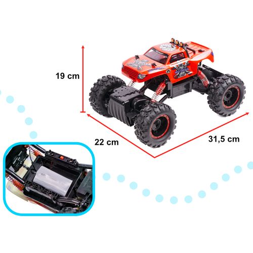 Rock Crawler 1:12 auto na daljinsko upravljanje crveni slika 3