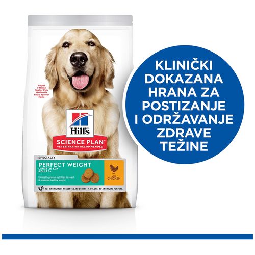 Hill's™ Science Plan™ Pas Adult Large Breed Perfect Weight s Piletinom, 12 kg slika 2