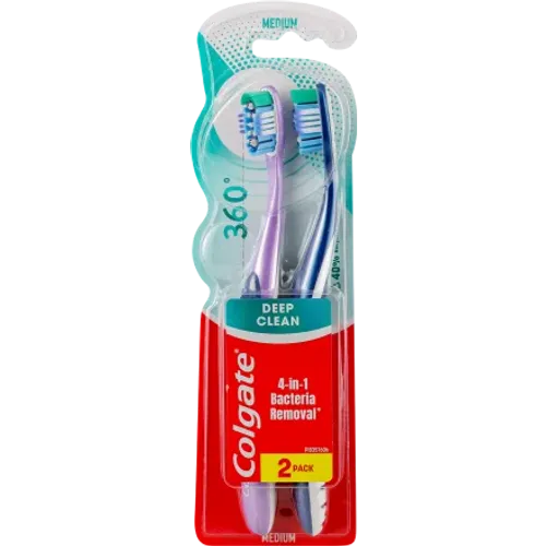 Colgate četkica za zube 360° medium 1+1 slika 1