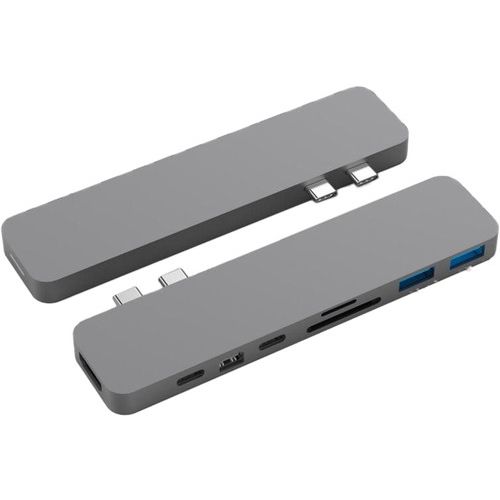 HyperDrive, 7 u 1 USB-C HUB za Macbook, PC i USB-C uređaje, space grey slika 1