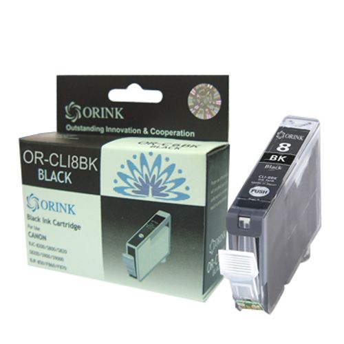 Orink Zamjenska Tinta za Canon CLI-8BK, Crna slika 1