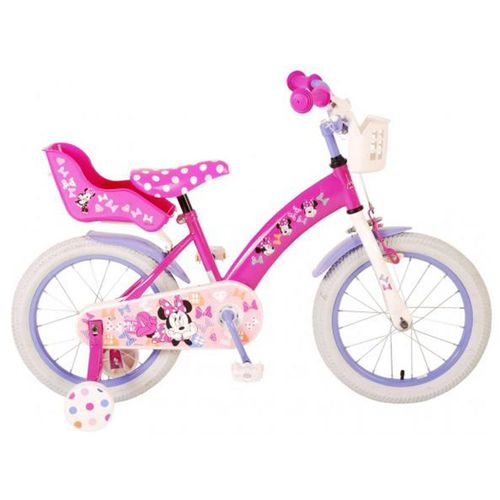 Bicikl Minnie, 16", roza, bijeli, ljubičasti slika 1