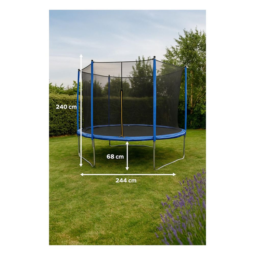 Trampolina sa zaštitnom mrežom 244cm slika 2