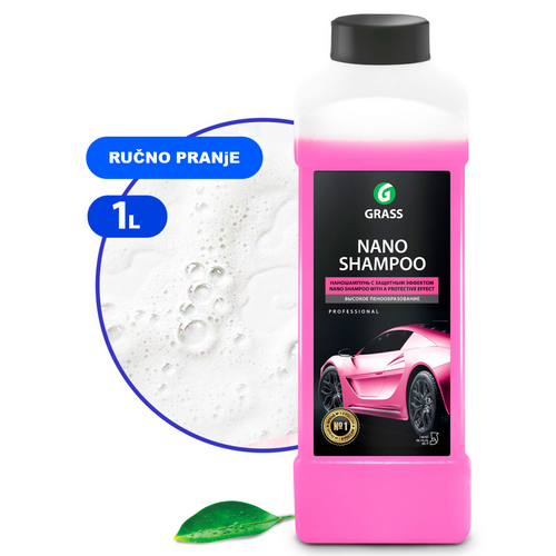 Grass NANO SHAMPOO - Sredstvo za ručno pranje i zaštitu automobila - 1L slika 1