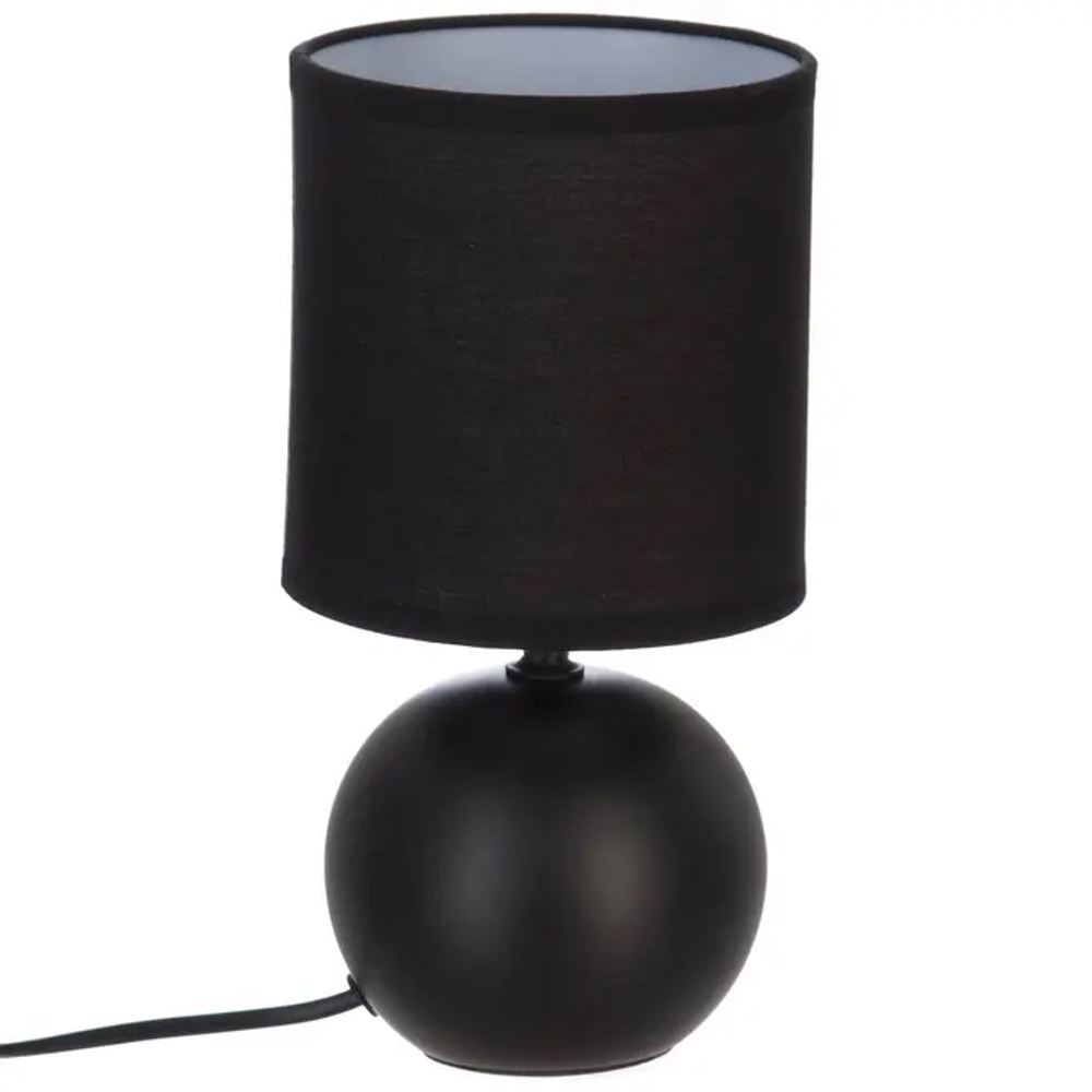 Atmosphera svjetiljka stolna timeo 13x25cm pvc/keramika mat crna slika 1