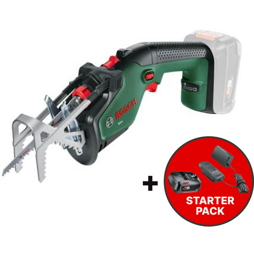 Bosch KEO 18V akumulatorska vrtna pila  + Starter Set 18V Alliance – baterija PBA 18V 2,5 Ah + punjač AL 18V-20 W slika 1