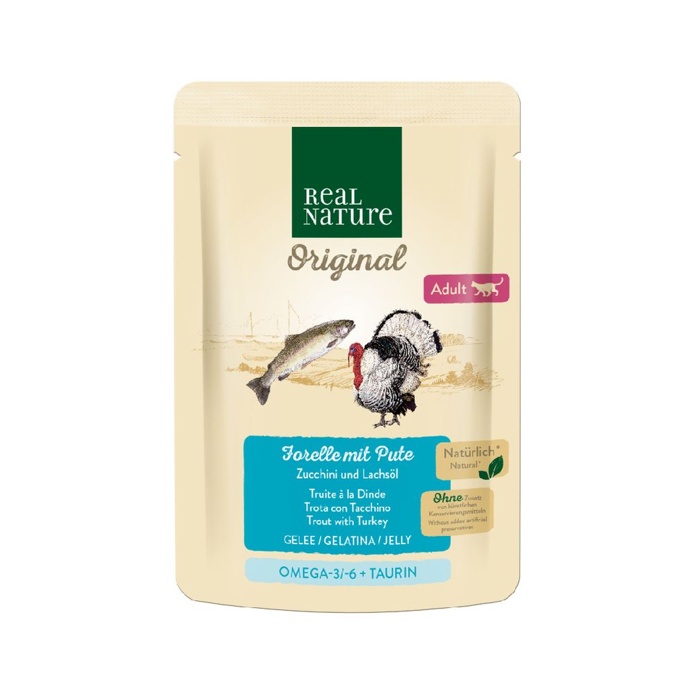 Real Nature Cat pastrva i perad u želeu 85 g slika 1
