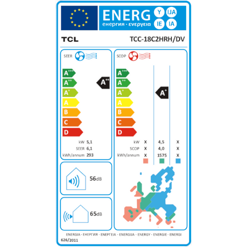 TCL klima uređaj podna jedinica 5,1kW - TCC-18C2HRH/DV slika 4