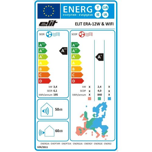 Elit klima uređaj ERA-12W WIFI slika 5