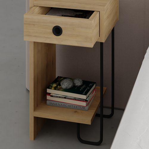 Sirius Left - Oak v2 Oak Nightstand slika 3