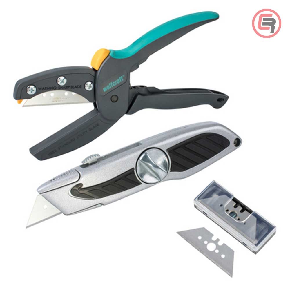 Wolfcraft Univerzalni Set Za Rezanje Škare + Skalpel / 3 dijelni - 4325000 slika 1