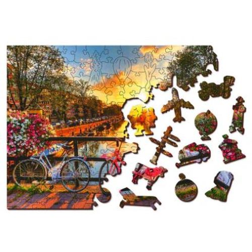Wooden City Drvene puzzle - Amsterdam M slika 1