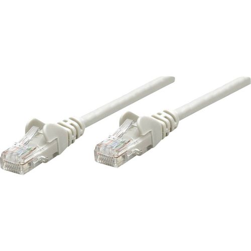 Intellinet 319973 RJ45 mrežni kabel, Patch kabel cat 5e U/UTP 15.00 m siva  1 St. slika 1