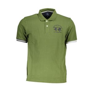 LA MARTINA MEN'S GREEN SHORT SLEEVED POLO SHIRT