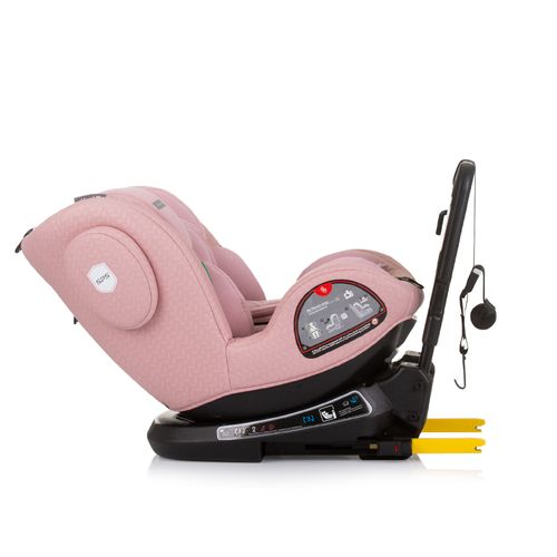 Chipolino autosjedalica I-SIZE 40-150 cm ISOFIX 360 "PEAK" flamingo slika 7