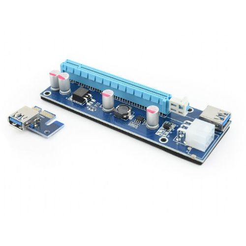 RC-PCIEX-03 Gembird PCI-Express riser add-on card, PCI-ex 6-pin power connector slika 1