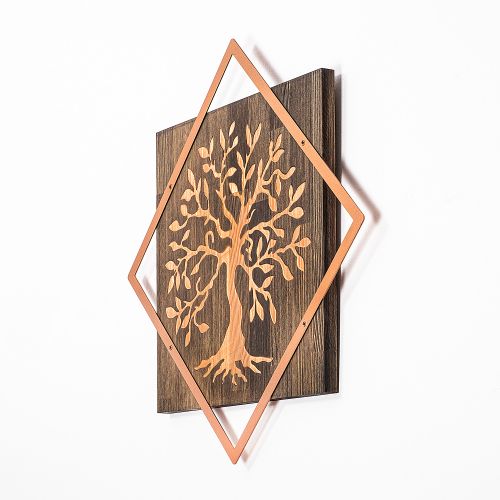 Wallity Drvena zidna dekoracija, Tree v2 - Copper slika 5