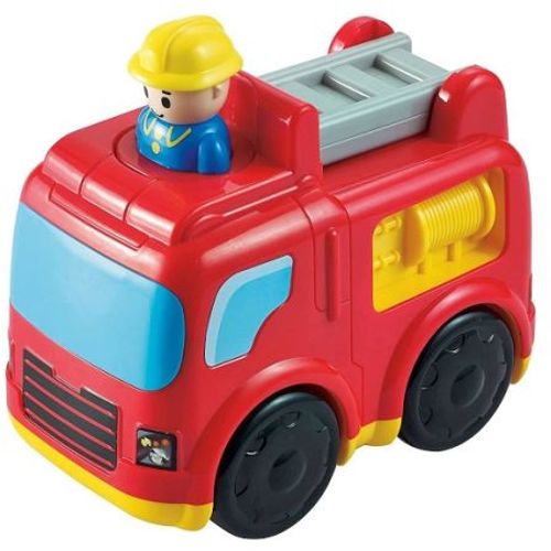 Infunbebe Igračka Za Bebe Press N Go Fire Engine slika 1