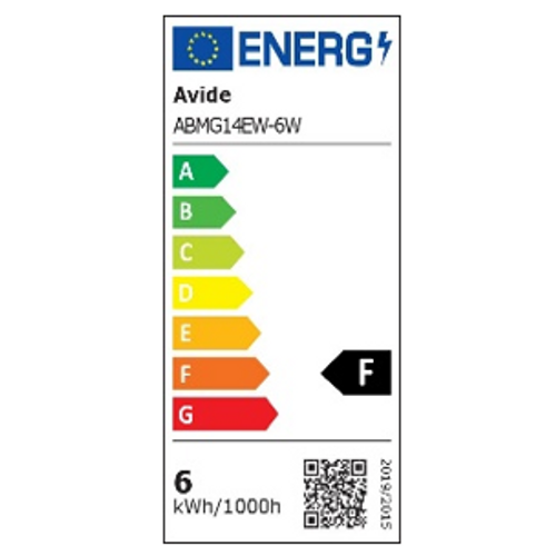 Avide LED mini sijalica E14 550lm G45 2K 6W slika 4