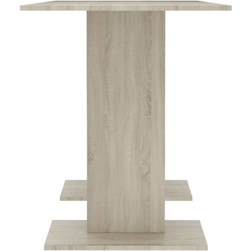 Blagovaonski stol bijeli i boja hrasta 110 x 60 x 75 cm iverica slika 12