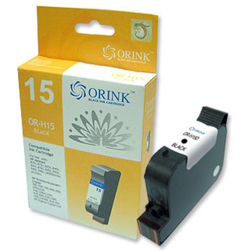 Orink tinta za HP, C6615DE, No.15, crna slika 1