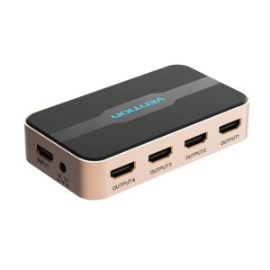 Vention HDMI Splitter 1 In 4 Out Black