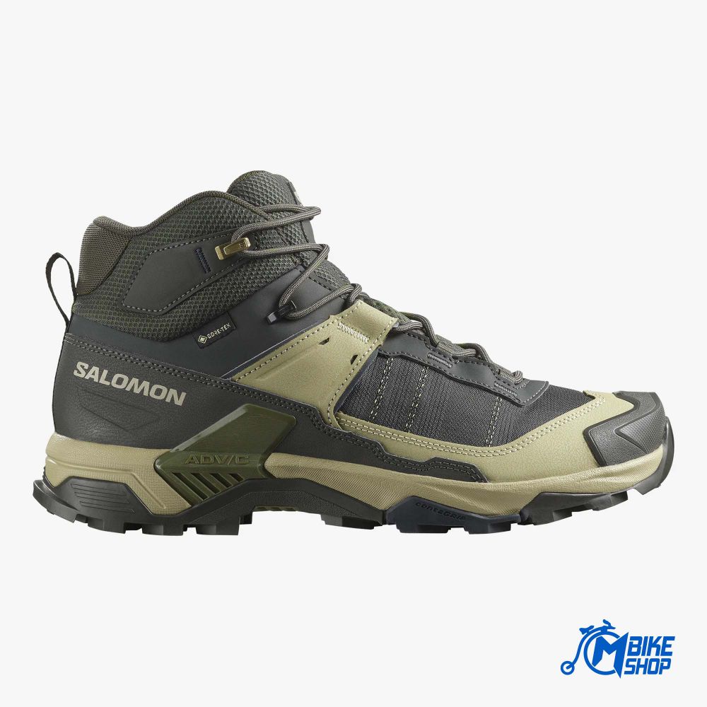 Salomon Muške gležnjerice X Ultra 5 GTX, Mid Peat/Gray Green/Blue Nights slika 1