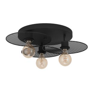 Eglo stropna lampa 'Ikeston' - Čelik/Crna, E27
