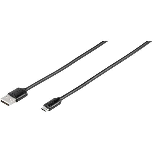 Vivanco USB kabel USB 2.0 USB-A utikač, USB-Micro-B utikač 1.00 m crna  35815 slika 1