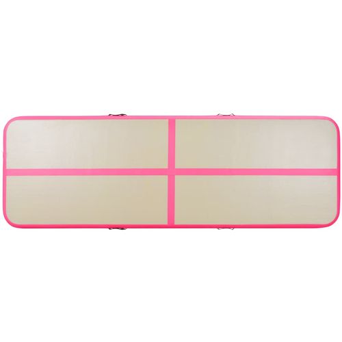 Strunjača na napuhavanje s crpkom 300 x 100 x 10 cm PVC roza slika 31