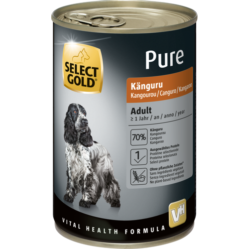 Select Gold Dog Pure Adult kengur 400 g konzerva slika 1