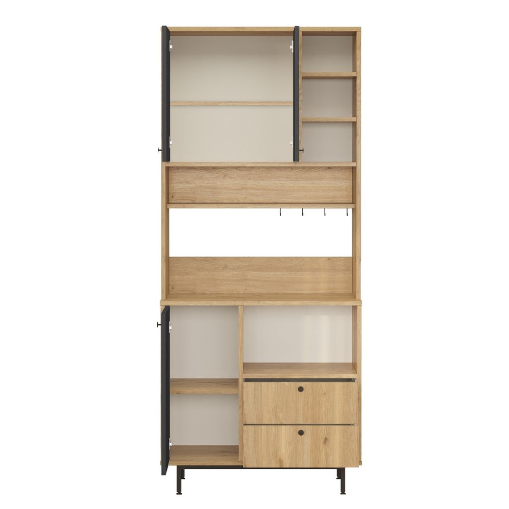 Višenamjenski ormar RE6-SA Oak Anthracite slika 5