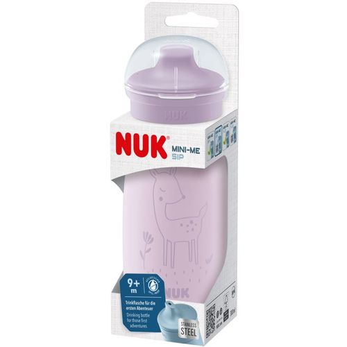 NUK Flašica za vodu od nehrđajućeg čelika Mini-Me Sip 9m+ 300ml, Lila slika 3