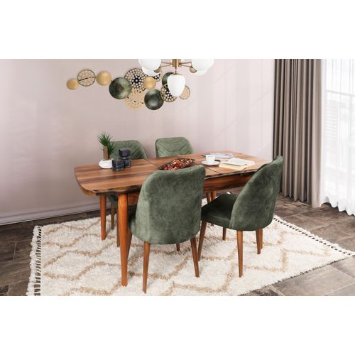 Dallas 558 V4  Walnut
Dark Green Chair Set (4 Pieces) slika 2