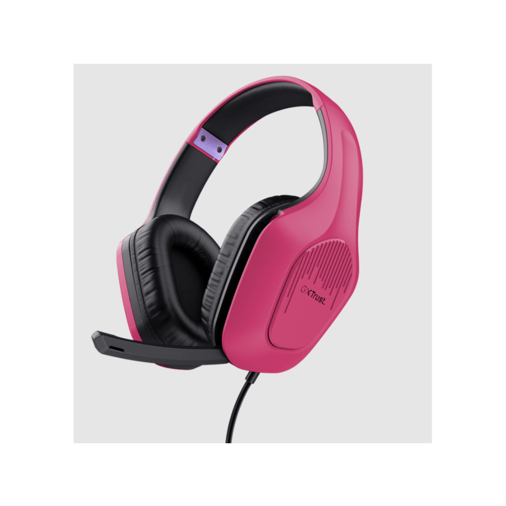 Trust GXT 415P Zirox slušalice žičane pink gaming slušalice, 200 cm kabl, 3.5 mm, over-ear, mikrofon slika 3