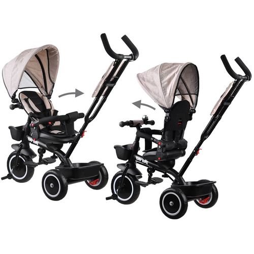 Tricikl Tiny bike 3 u 1 - Beige slika 2